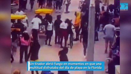 Un tirador abrió fuego en momentos en que una multitud disfrutaba del día de playa en la Florida