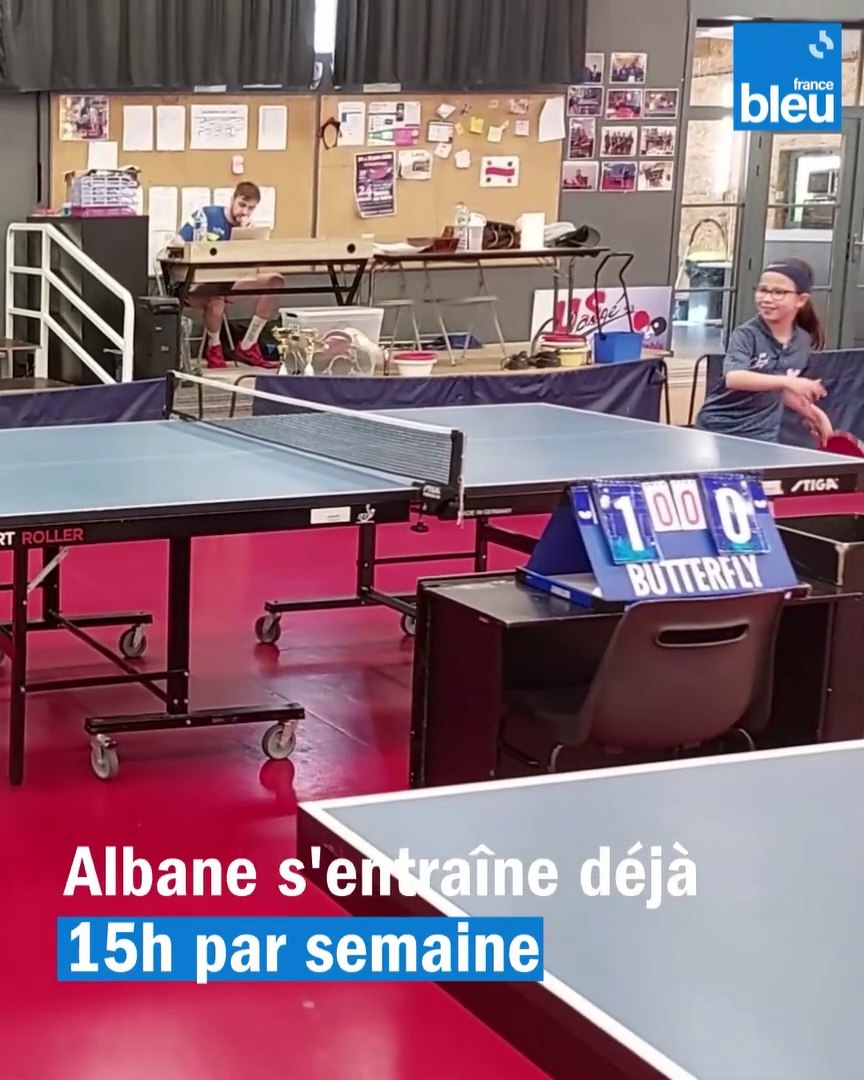 À 10 ans, Albane est déjà double championne de France de tennis de table -  Vidéo Dailymotion