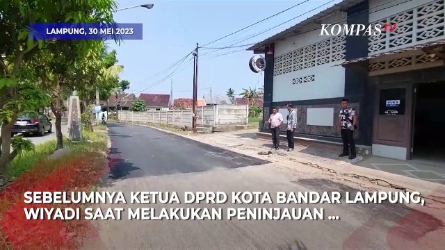 Sekda Bandar Lampung Bantah soal Jalan yang Baru Diperbaiki Rusak Lagi