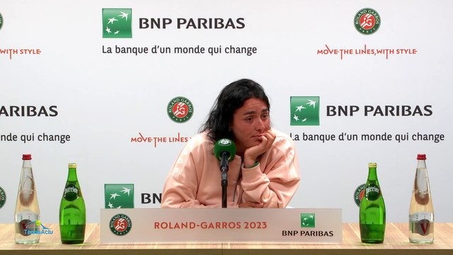 Roland-Garros 2023 - Ons Jabeur : C'est la première fois que je gagne sur le Chatrier donc j'ai gagné contre Philippe-Chatrier