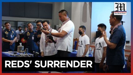 San Juan Mayor Zamora witnesses presentation of 27 ex-, 17 active communists