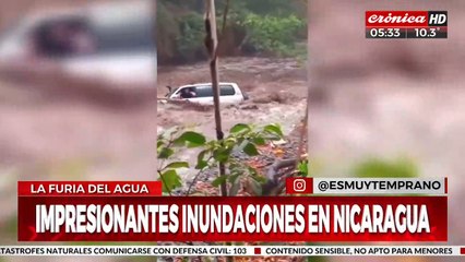 Inundaciones en Nicaragua: quedó atrapado con su camioneta, logró salir, pero terminó perdiendo la vida
