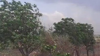 राजगढ़: आंधी तूफान के साथ आफत बनकर बरस रही बारीश, देखें नुकसानी के हालात