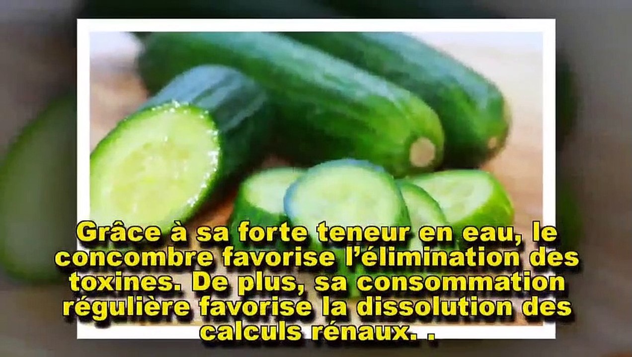 Les bienfaits du concombre
