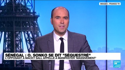 Ousmane Sonko se dit "séquestré" et appelle à manifester "massivement"