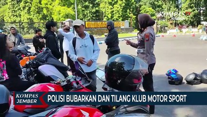Polisi Bubarkan dan Tilang Klub Motor Sport Berknalpot Brong