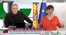 La portavoz de Sánchez la lía ante Ferreras: Tilda de “amenaza” al PP-VOX y acusa a los españoles de ‘votar mal’