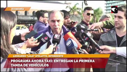 Lalo Stelatto, intendente, con respecto al programa provincial "Ahora taxi", contó que ya se entregaron 700 licencias hasta el momento.