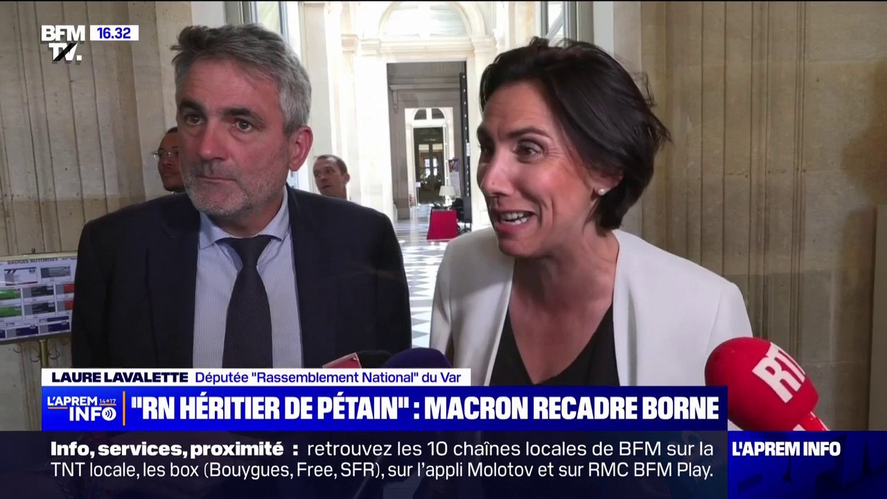 "RN héritier de Pétain": "On se demande quelle mouche a piqué madame Borne" s'interroge Laure Lavalette (RN)