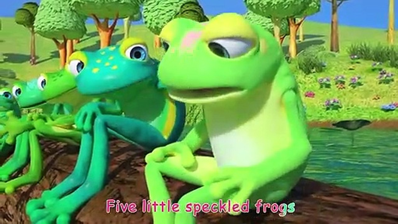 Five Little Speckled Frogs Nursery Rhymes & Kids Songs
