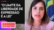 Tabata Amaral fala sobre apoio ao PL das Fake News e pedido de cassação de Nikolas Ferreira