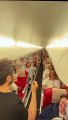 فيديو طريف لتامر حسني على طائرة قبل التوجه لحفل زفاف ولي العهد الأردني