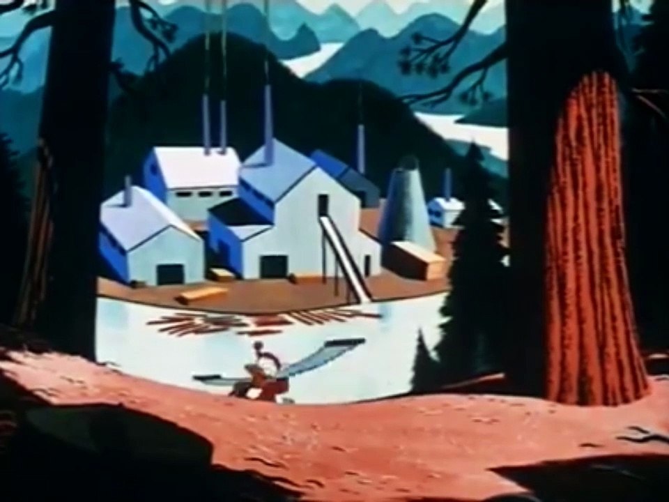 Up A Tree (UK reisssue titles, 1955) RKO logo