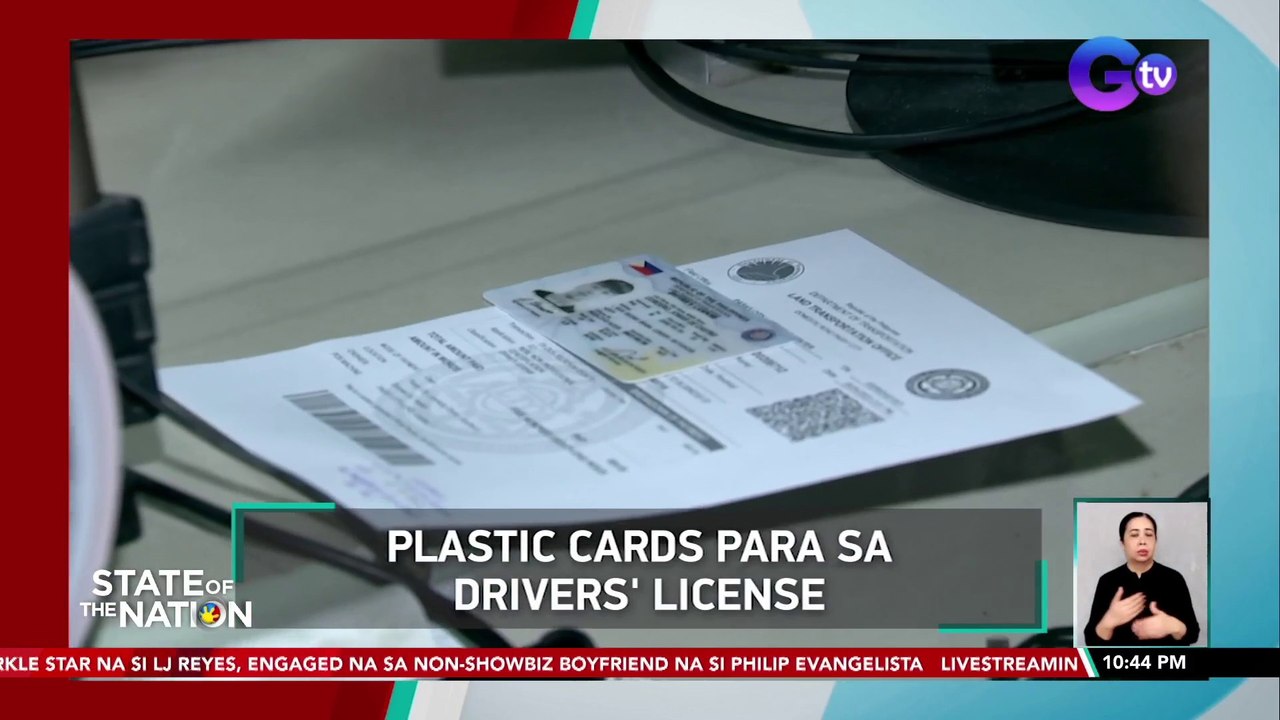 Plastic cards para sa drivers' license | SONA
