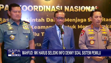 Putusan MK Soal Gugatan Sistem Pemilu, Mahfud Minta Kapolri Selidiki Jika Benar Ada Kebocoran