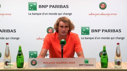 Roland-Garros 2023 - Alexander Zverev : "Usually it takes me 5 sets to win so it's weird to win in 3 sets"