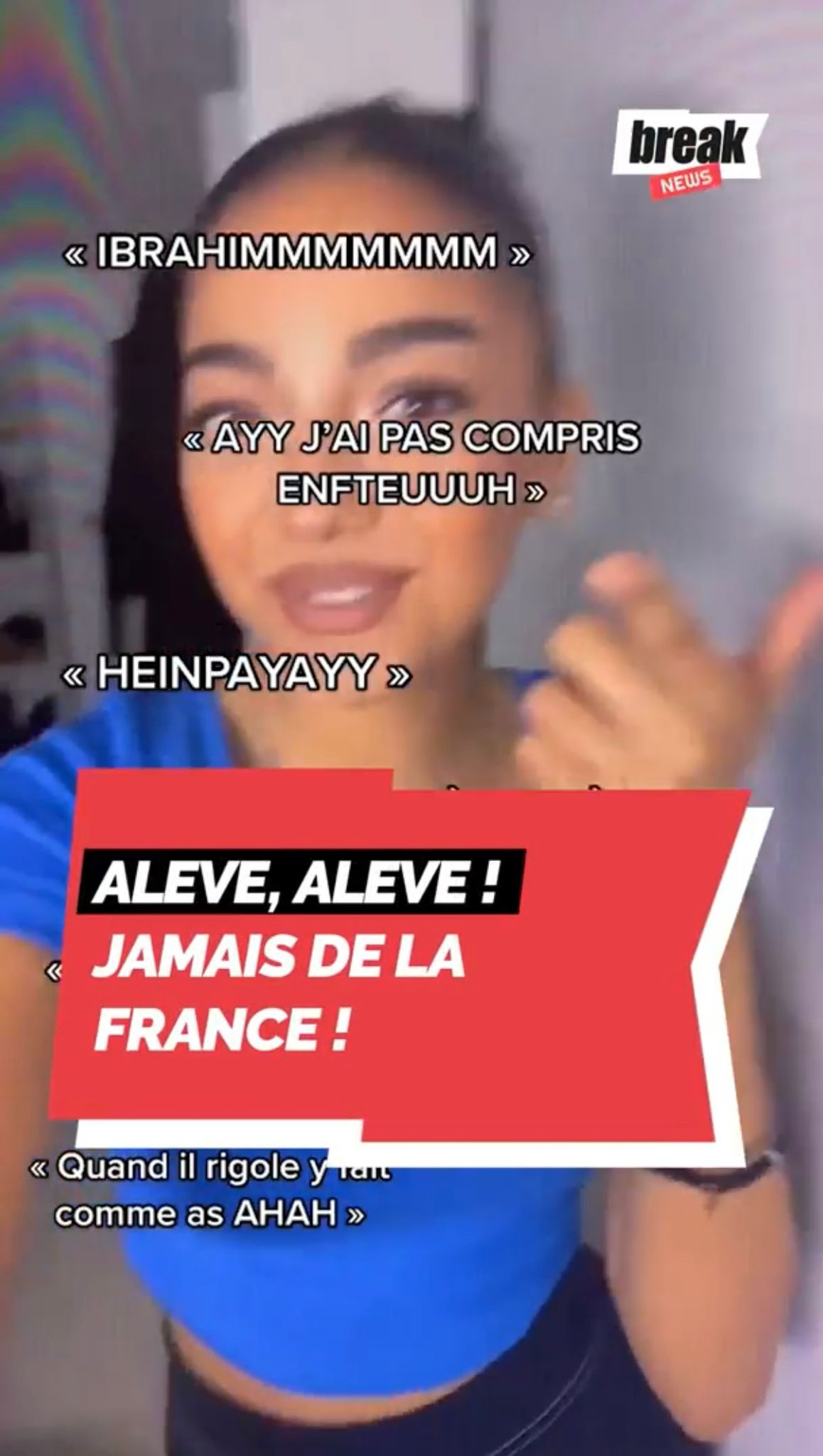 Aleve, Aleve ! Jamais de la France !