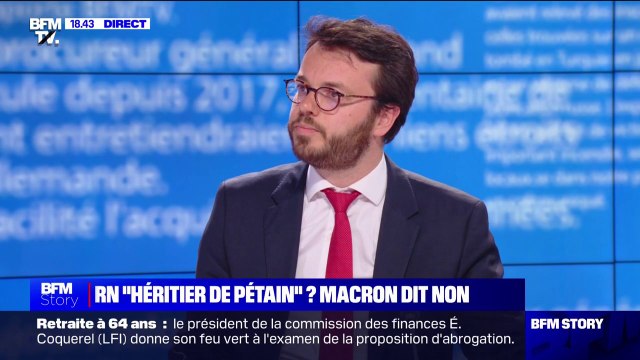 RN héritier de Pétain : Le chef de l'État a décidé de recadrer la Première ministre de manière totalement scandaleuse , pour Arthur Delaporte (PS)