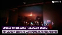 Gudang Triplek Ludes Terbakar di Jaktim, Api Diduga Berasal dari Pembakaran Sampah