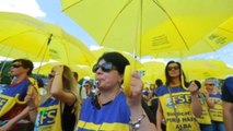Huelga y protestas de los profesores rumanos para exigir un aumento salarial del 25 %