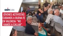 Jóvenes activistas cubanos a Buena fe en Valencia: 