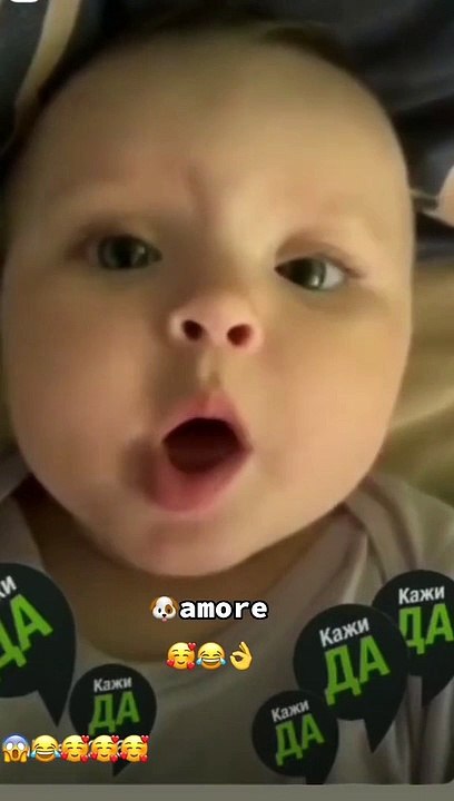 He is trying to talk 