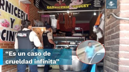 "Crueldad infinita", caso de perrito arrojado a aceite; ya identificaron al hombre