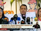 Lara  |  Alcalde del municipio Iribarren entregó 14 transformadores a solicitud de las comunidades