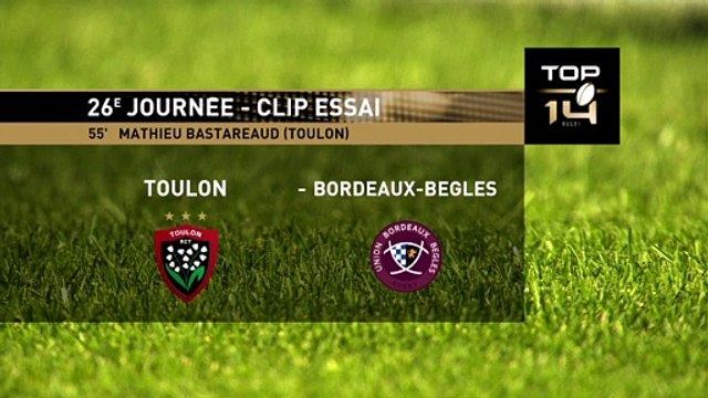 TOP 14 - Essai de Mathieu BASTAREAUD (RCT) - RC Toulon - Union Bordeaux Bègles - Saison 2022-2023