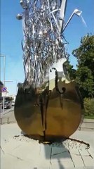 Playing Violin At The Entrance of Cremona