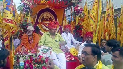 1100 ध्वज की यात्रा से सादुलशहर का वातावरण हुआ खाटूनगरी जैसा