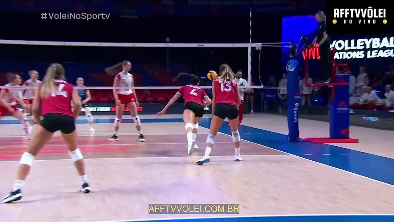 POLÔNIA 3 vs 2 CANADÁ - LIGA DAS NAÇÕES FEM - 30/05/2023