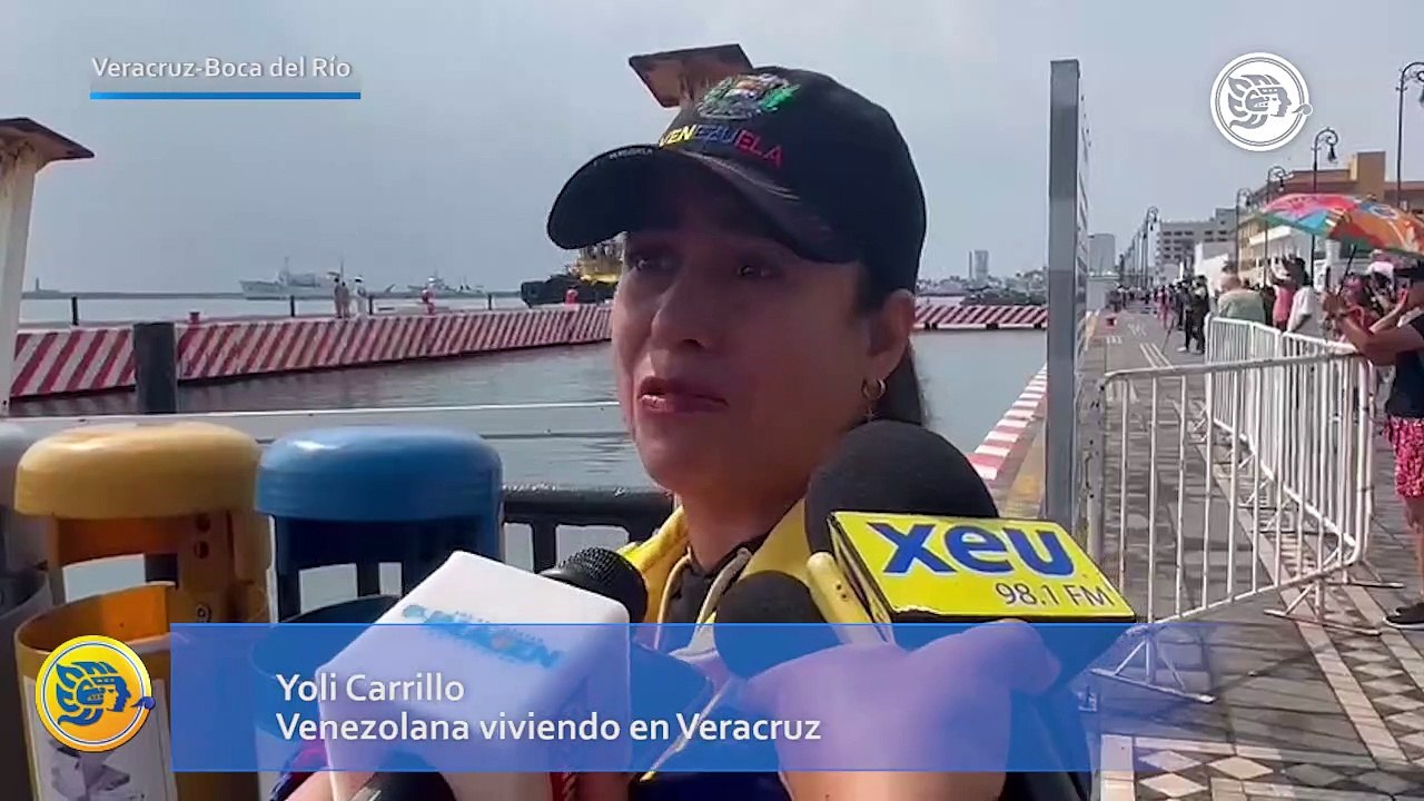 Buque Simón Bolívar permitió el reencuentro de familia venezolana en Veracruz