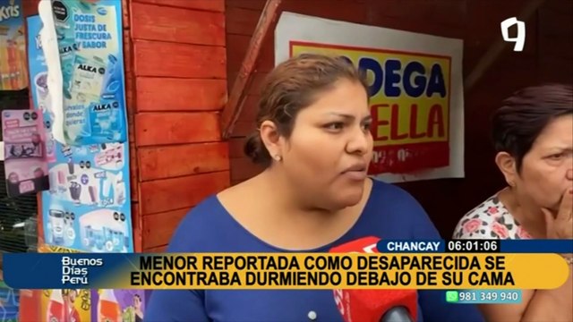Chancay: menor reportada como desaparecida estaba durmiendo debajo de su cama