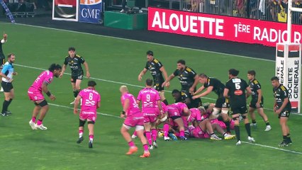 TOP 14 - Essai de Nadir MEGDOUD (SFP) - Stade Rochelais - Stade Français Paris - Saison 2022-2023