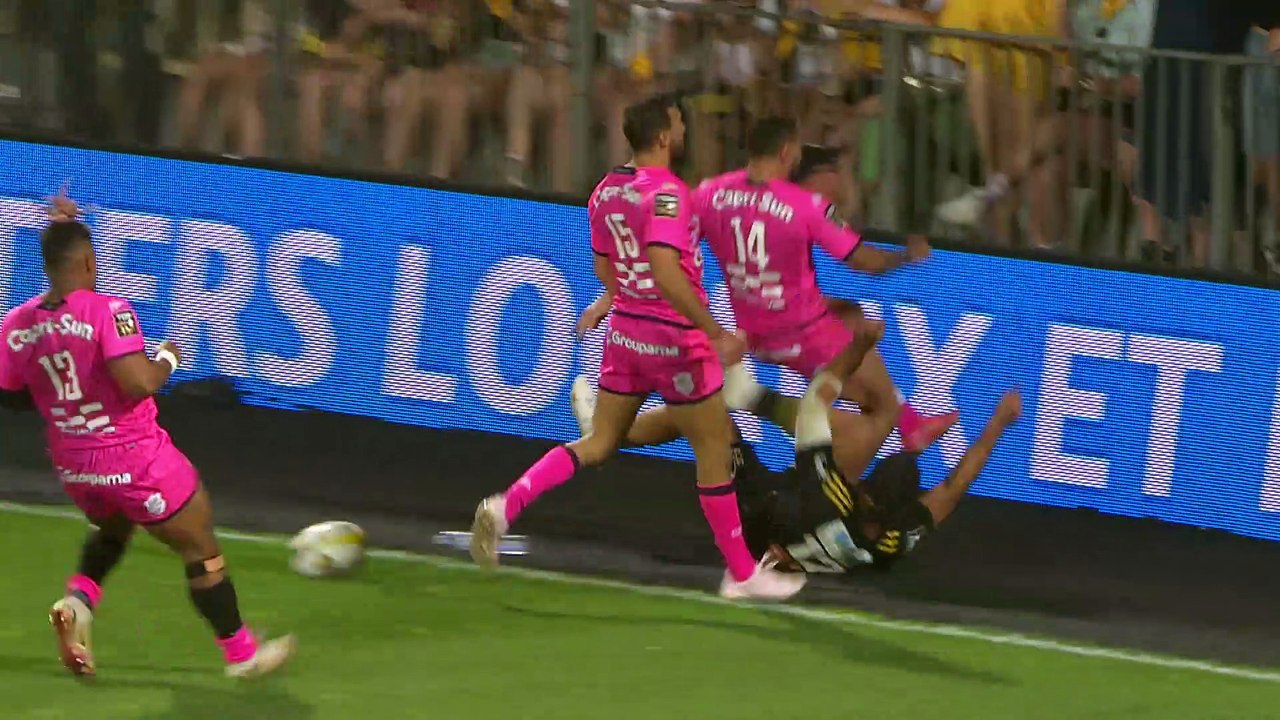 TOP 14 - Essai de Jules FAVRE (SR) - Stade Rochelais - Stade Français Paris - Saison 2022-2023