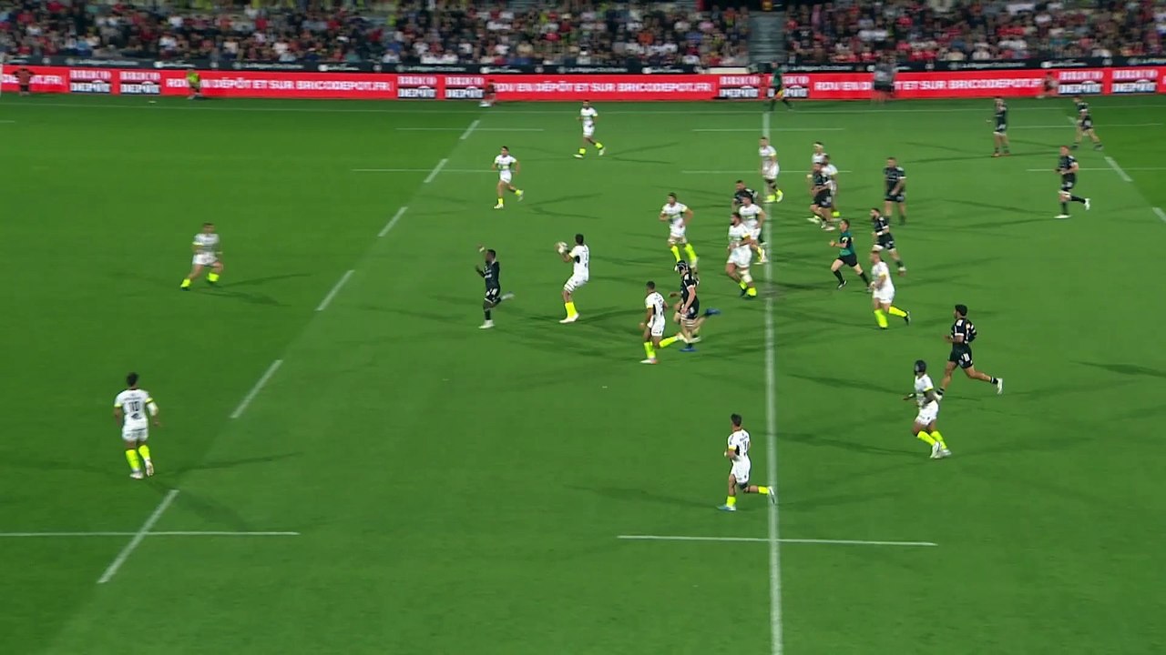 TOP 14 - Essai de Romain NTAMACK (ST) - Stade Toulousain - CA Brive - Saison 2022-2023