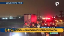 Chorrillos:  PNP detiene a sujeto armado durante operativo policial
