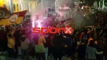 Bolu'daki taraftarlar Galatasaray'ın şampiyonluğunu kutladı