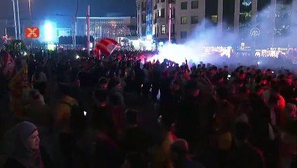 Taksim'de büyük şampiyonluk coşkusu