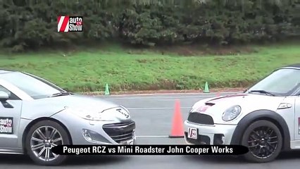 Mini Roadster John Copper Works vs Peugeot RCZ