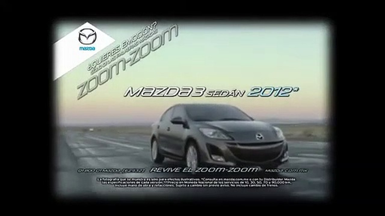Spot Mazda 3 modelo 2012