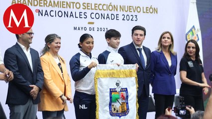 Samuel García abandera la delegación que participará en los Juegos Nacionales Conade 2023 en NL