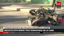 Motociclista muere tras derraparse en Ciudad de México