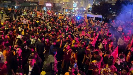 NEVŞEHİR - Galatasaraylı taraftarlar şampiyonluğu kutluyor