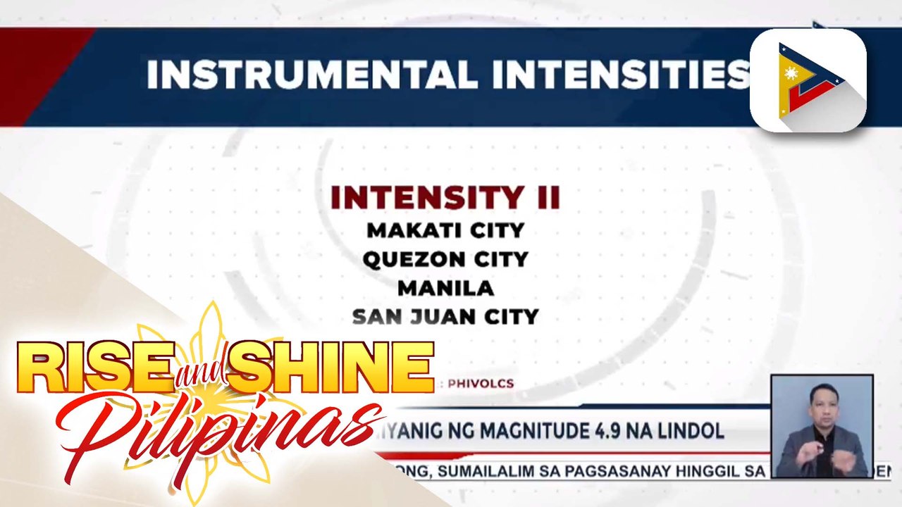 Infanta, Quezon, niyanig ng magnitude 4.9 na lindol