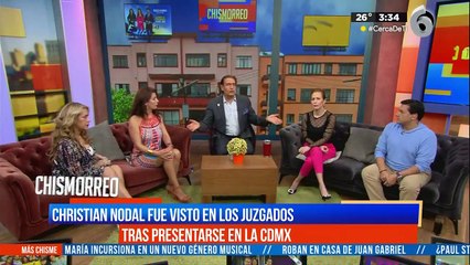 Christian Nodal es captado en los juzgados de la CDMX