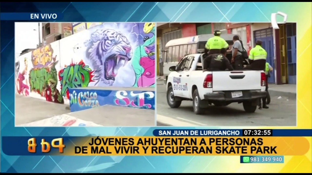 Jóvenes deportistas recuperan skate park invadido por gente de mal vivir en SJL