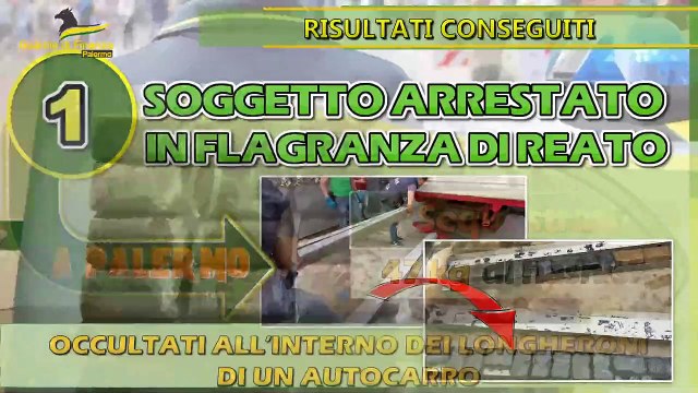 Palermo, in un camion 47 chili di hashish: arrestato un corriere della droga