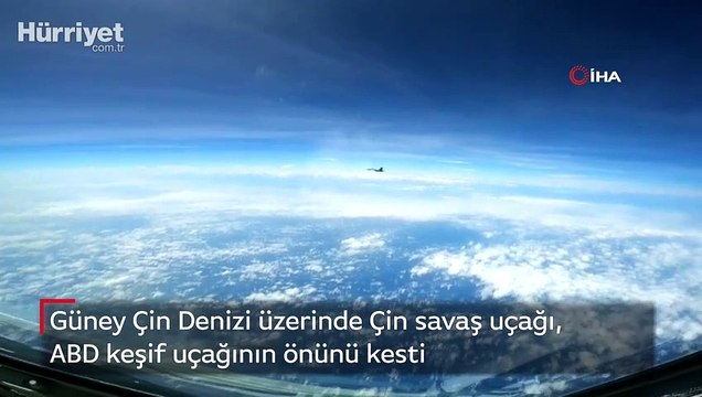 Güney Çin Denizi üzerinde Çin savaş uçağı, ABD keşif uçağının önünü kesti